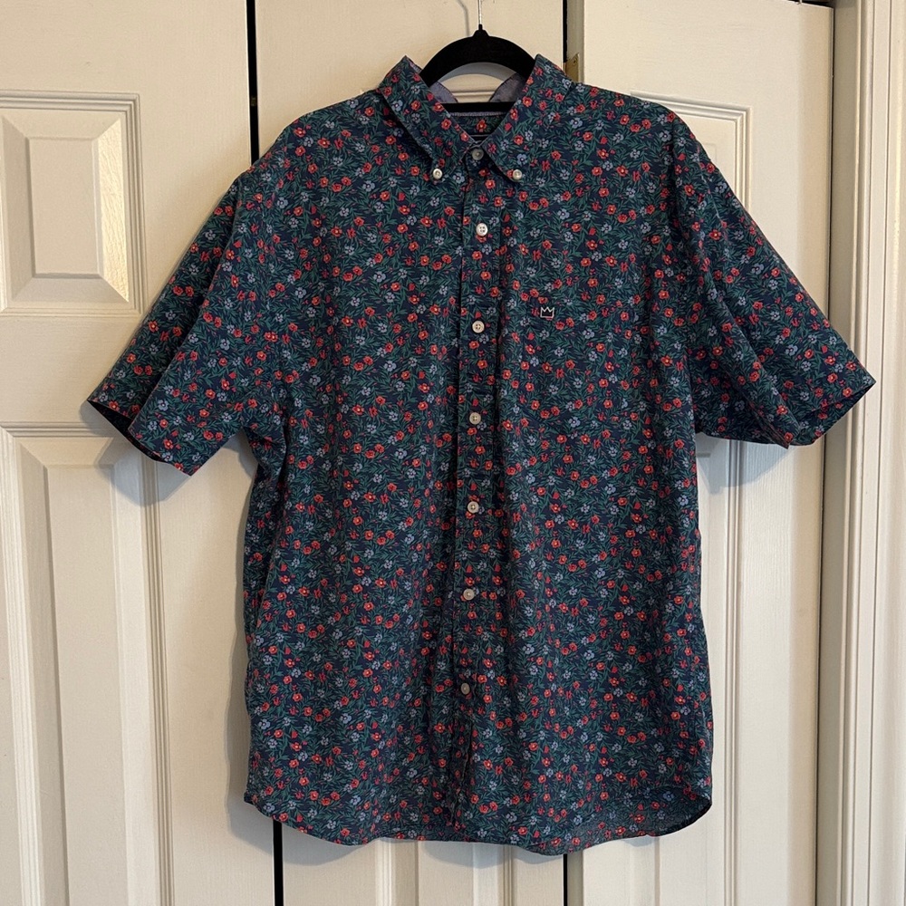 Crown & Ivy Blue Floral Men's Shirt